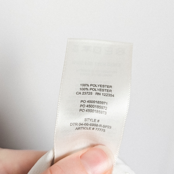 NEW WILFRED Effortless Pants White Pleated Wide Leg Crepe 0 Aritzia - Picture 15 of 15